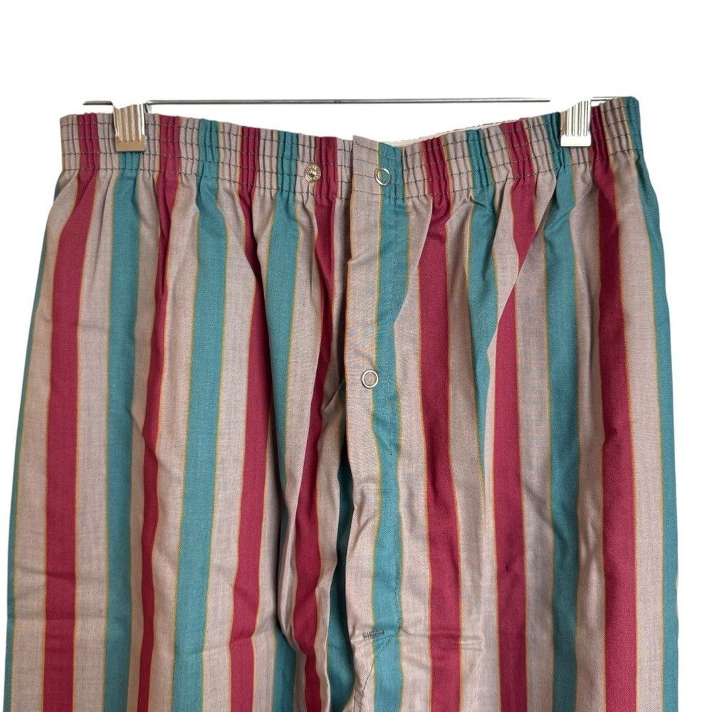 Vintage Botany 500 Boy 2 Piece Pajama Set Size 16 NWT Short Sleeve Pants Striped - Picture 10 of 12